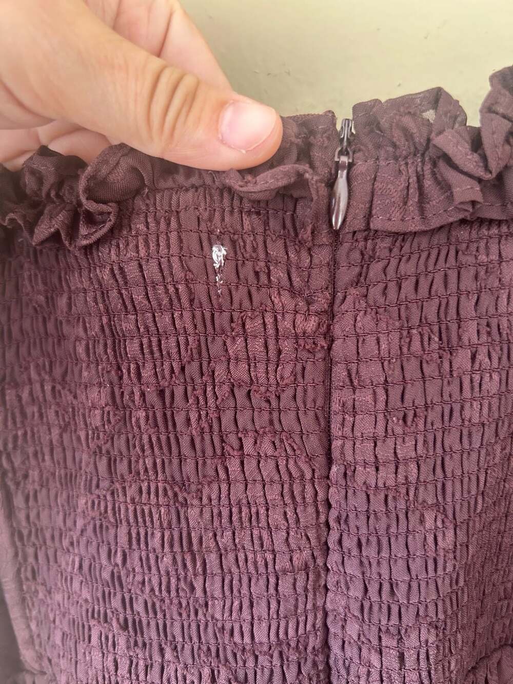 Altar'd State Clairinz F231 Chocolate Tiered Maxi Dress - Picture 8 of 8